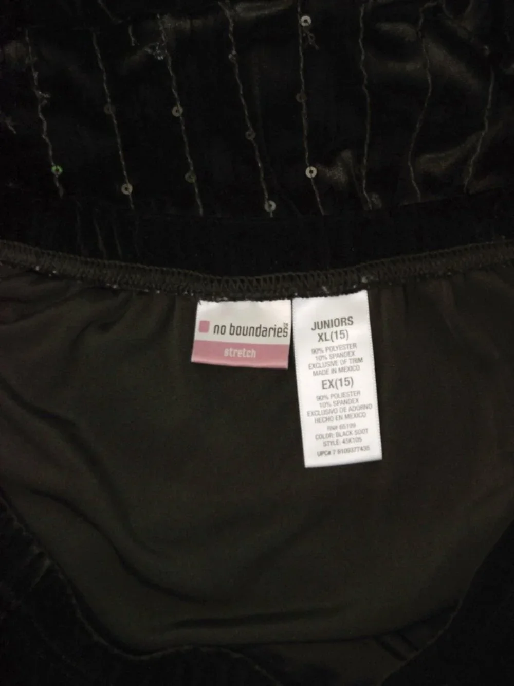 Y2K Velvet Midi Skirt (XL) black vintage sequins peasant boho cute diva preppy